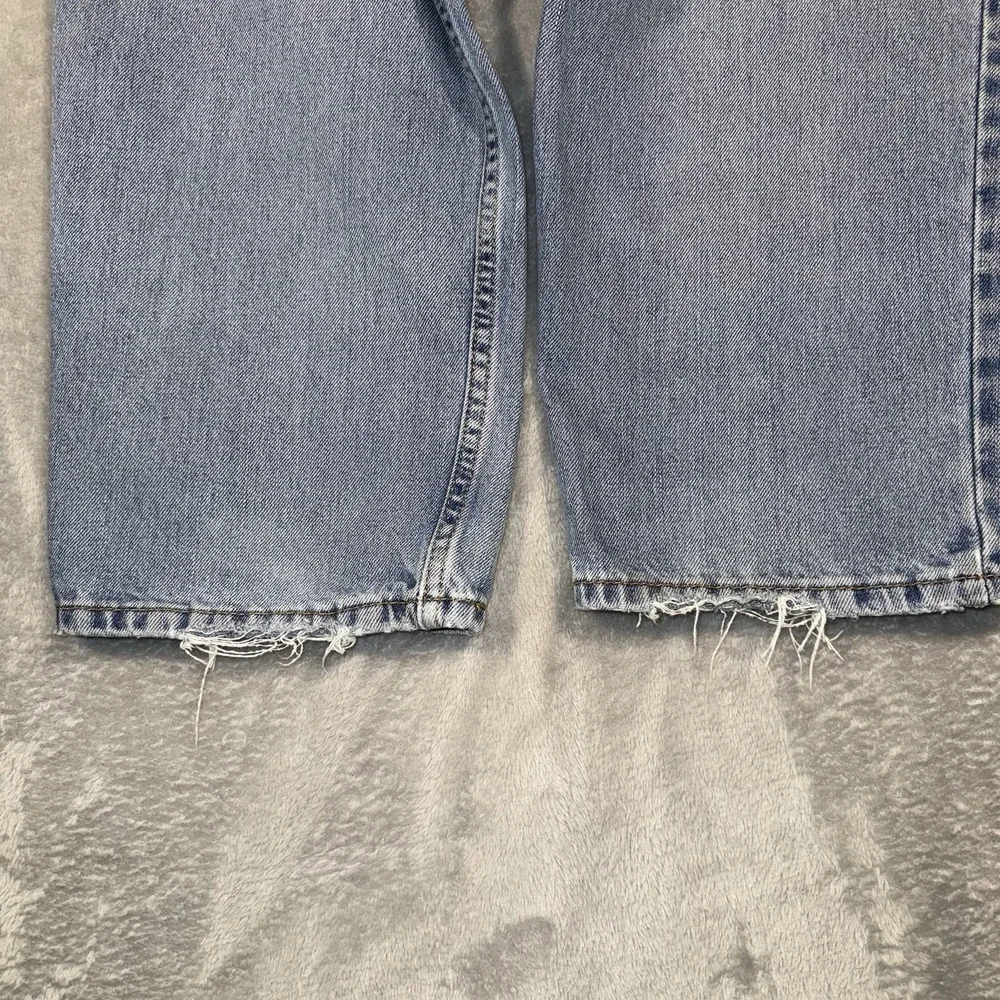 Vintage Levis 550 Jeans Mens 35x31 Light Wash Blue Relaxed Taper‎ Tag 36x32